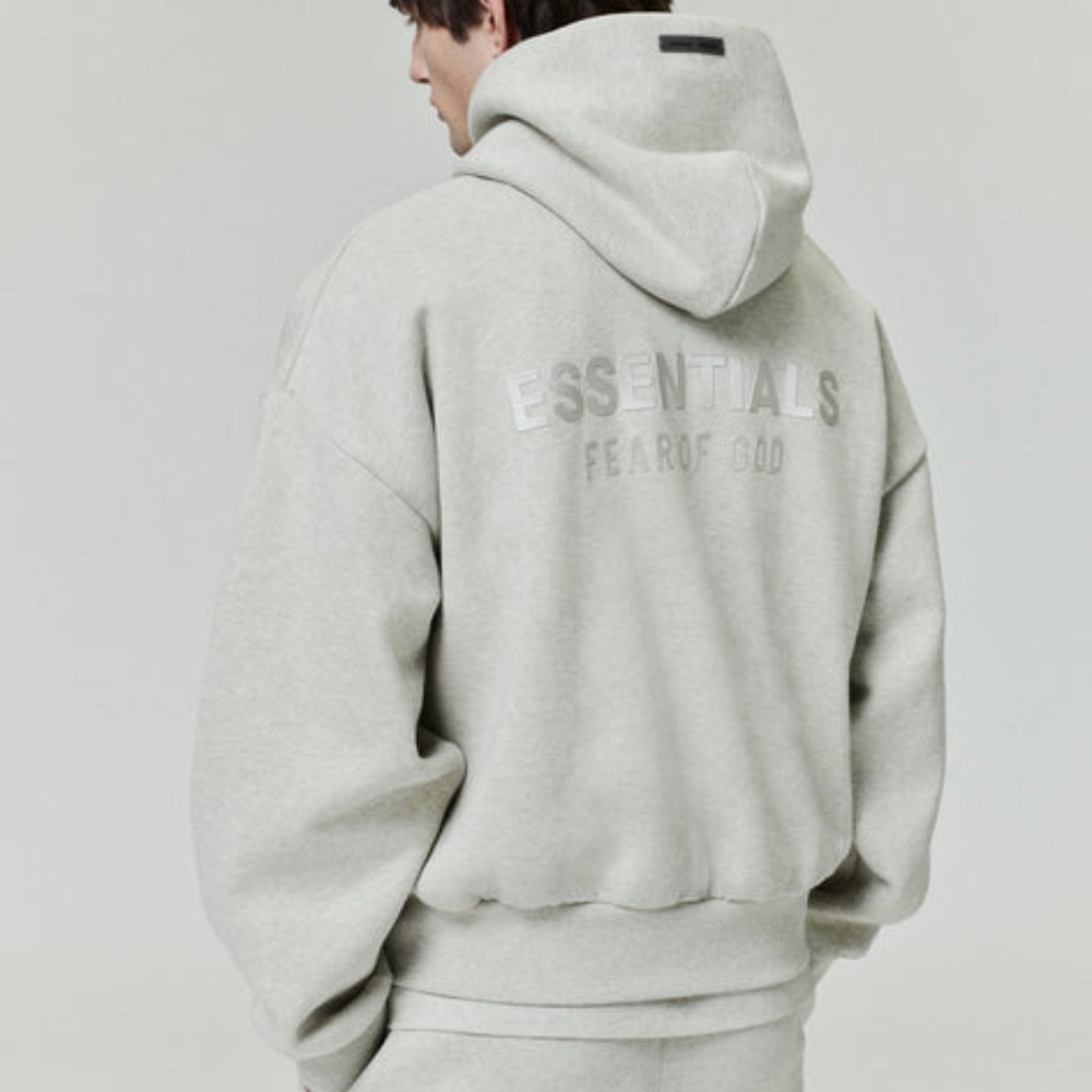 Fear of God ESSENTIALS Heather Stone Hoodie FW25 M NWT